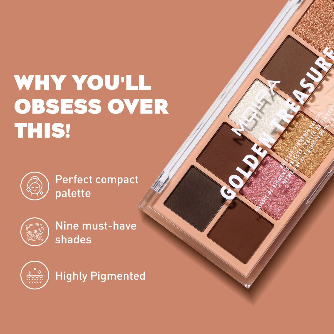 Golden Treasure Pressed Pigment Palette