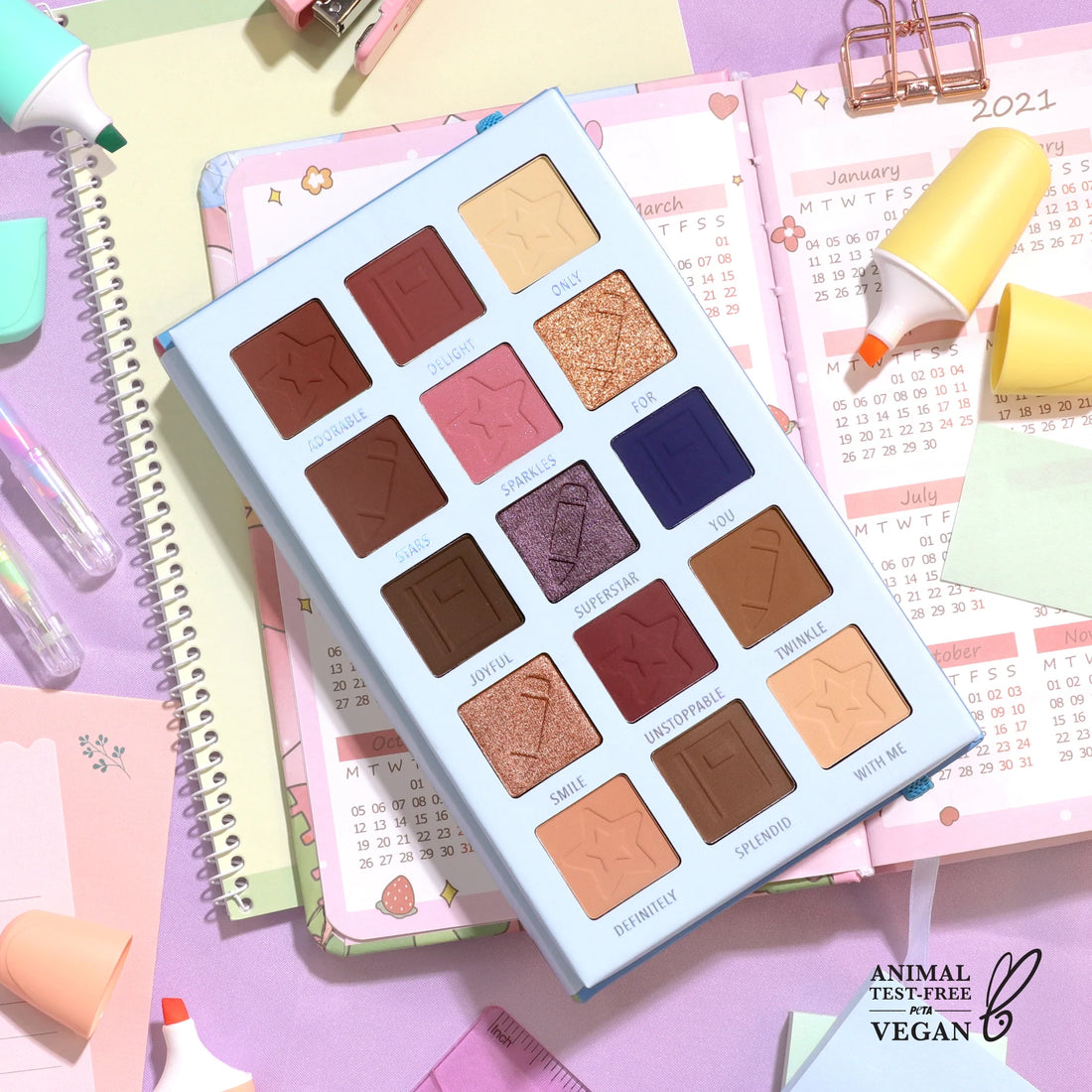 The Stars Shine As Bright As You Pressed Pigment Palette