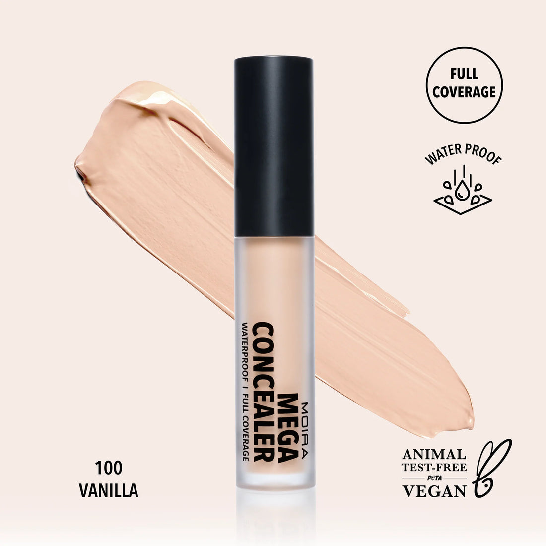 Mega Waterproof Concealer (100, Vanilla)