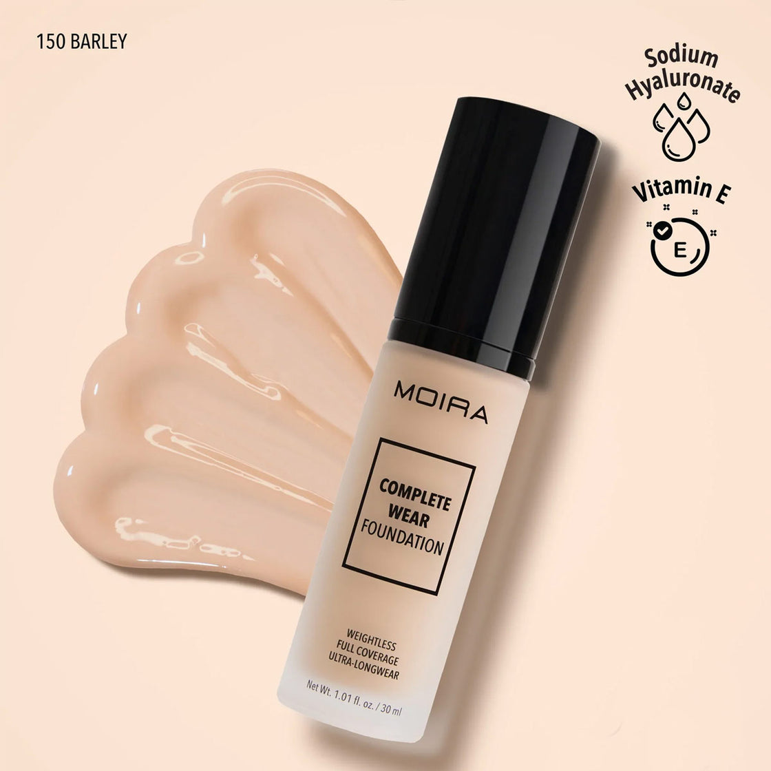 Complete Wear Foundation (150, Barely Beige) – moirabeautyindia